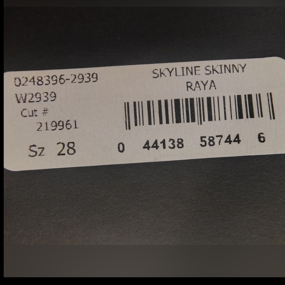 PAIGE TAG, Skyline Skinny Jeans, Woman Blue Denim/Low Rise/Stretchy Nordstrom 28 - Picture 12 of 16